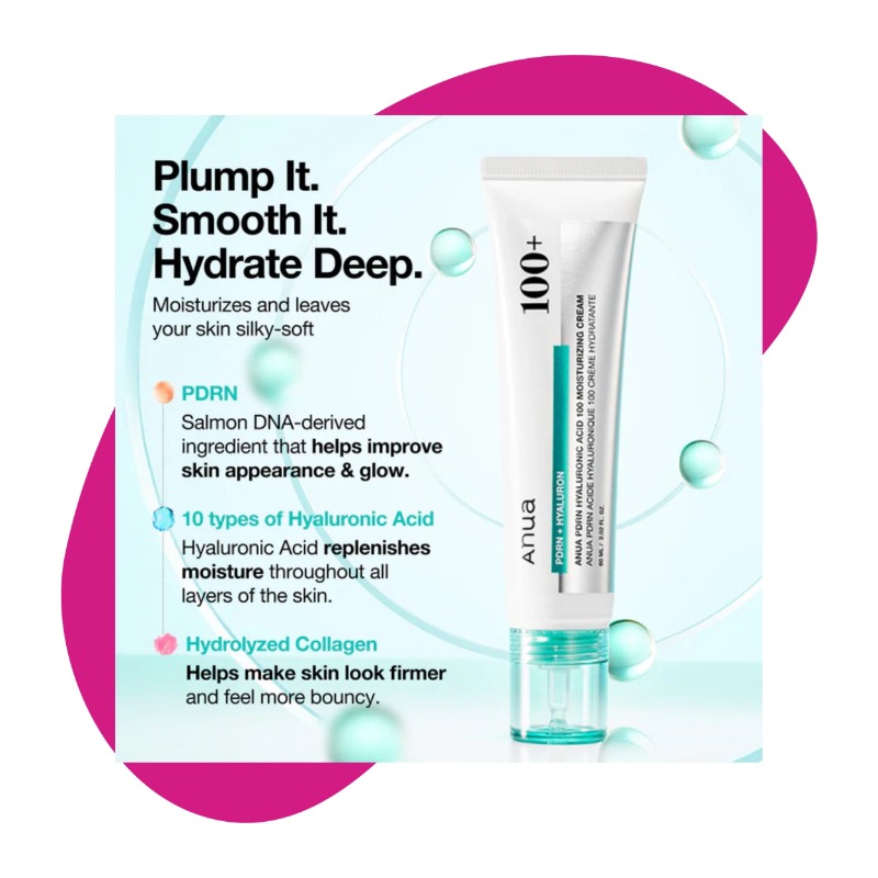 PDRN Hyaluronic Acid 100 Moisturizing Cream, 60ml 2