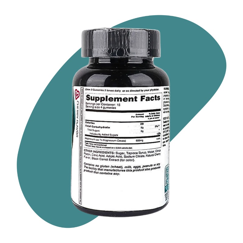 Cherry Flavor, 60 Gummies 3