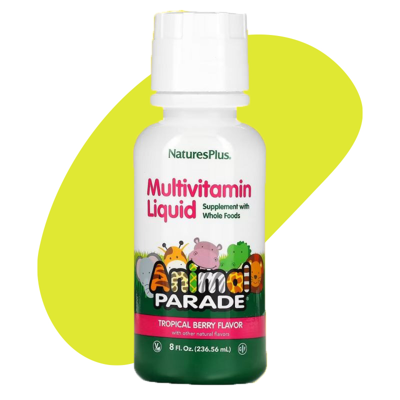 Animal Parade, Multivitamin Liquid, Tropical Berry 3